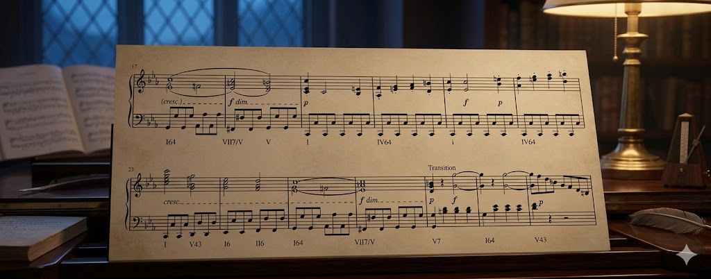 Sonate Pathétique de Beethoven avec analyse harmonique